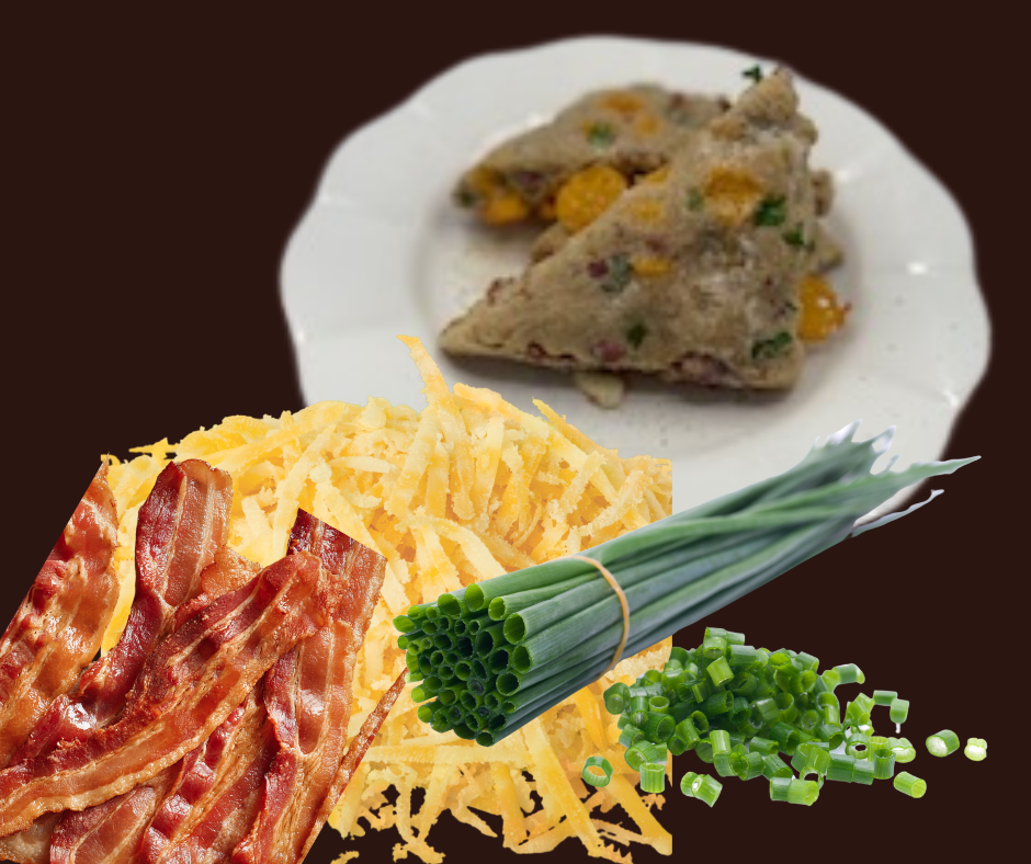 Bacon Cheddar Chive Scones
