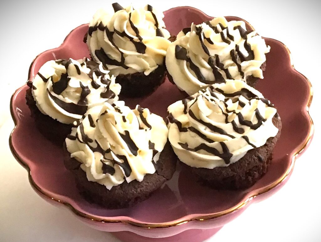 Chocolate, Cream Filled cupcakes