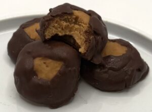 Buckeye Reverie. Gluten Free, Sugar Smart Buckeyes candy.